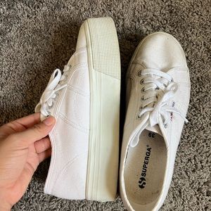 white superga platform